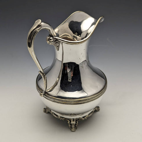 英國古董銀盤奶油壺